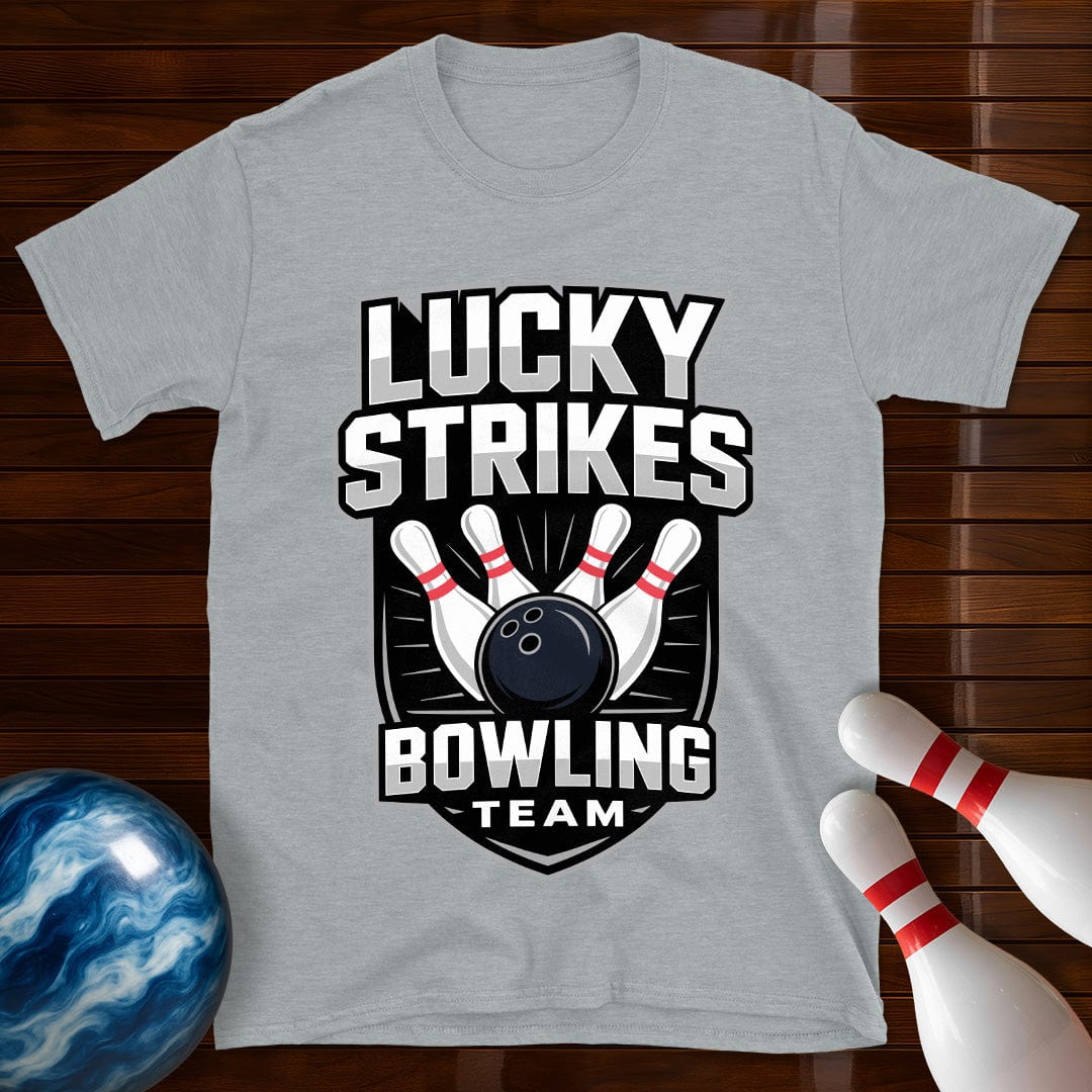Lucky Strikes Men's Bowling Team T-Shirt