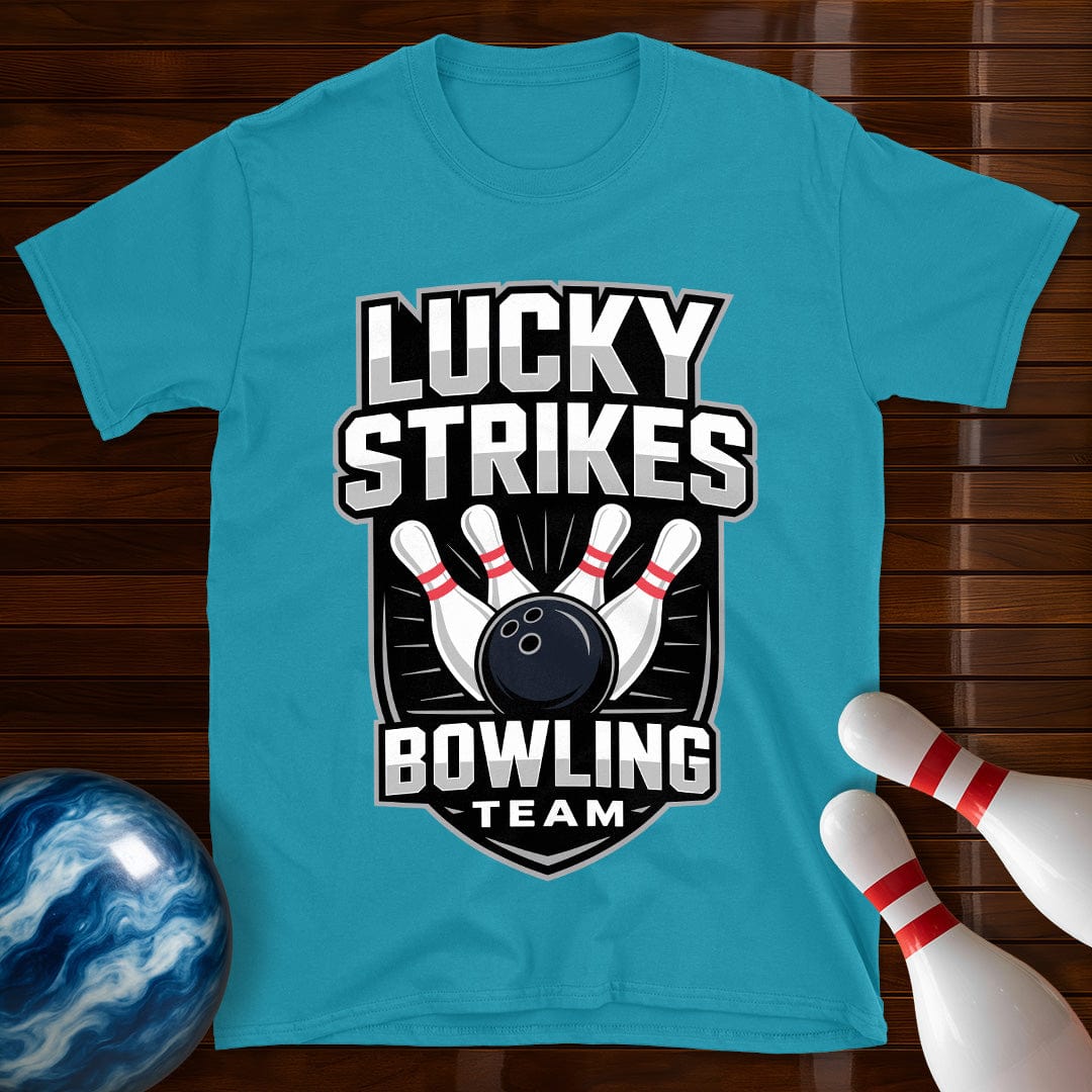 Lucky Strikes Men's Bowling Team T-Shirt