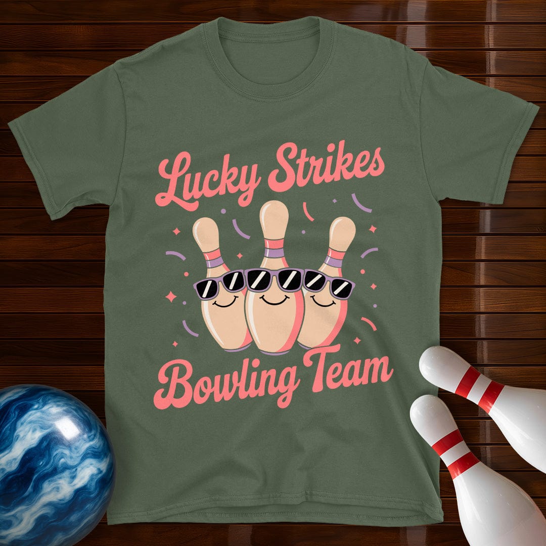 Lucky Strikes Women's Bowling T-Shirt