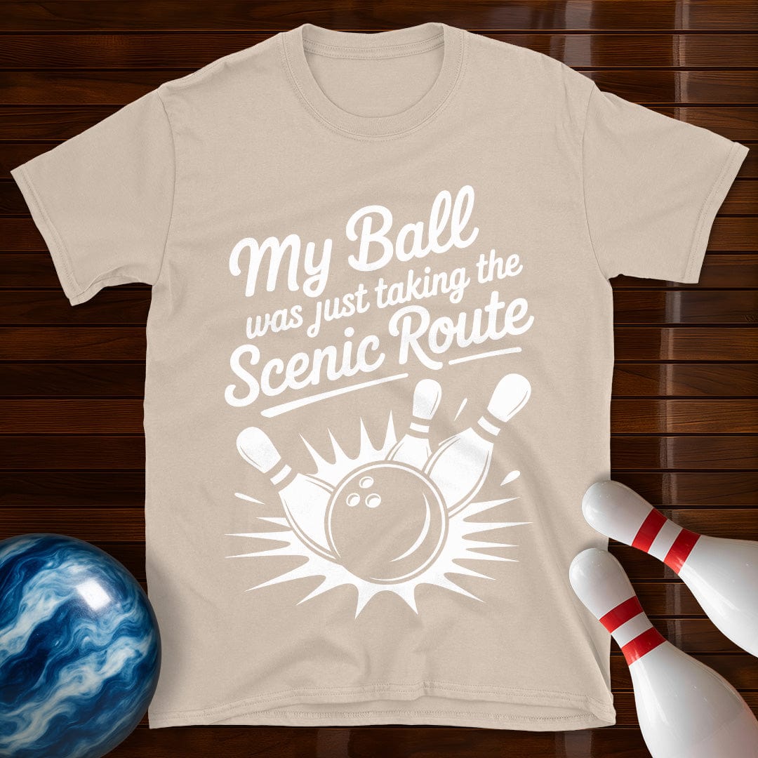 My Ball Was Just Taking The Scenic Route Tee