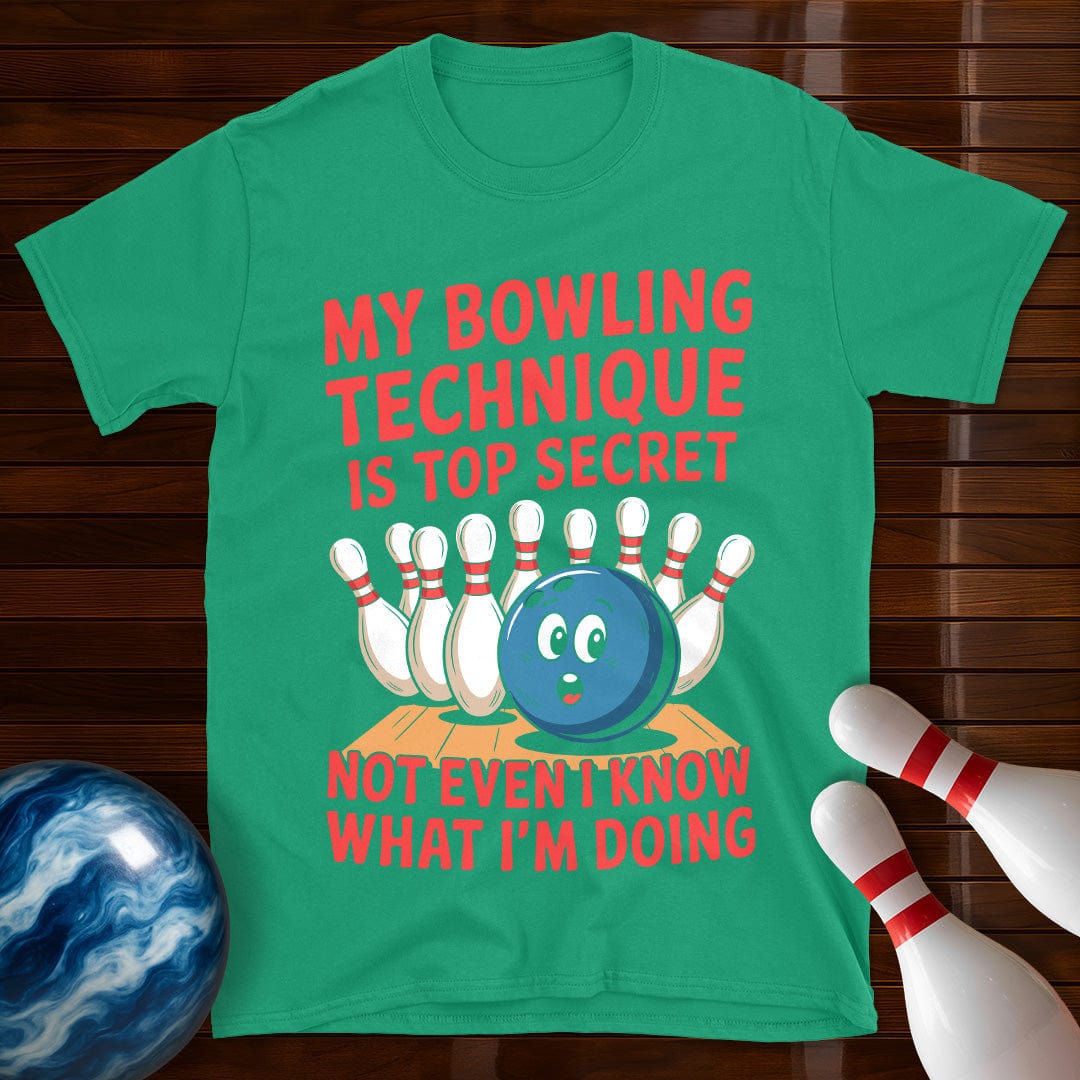 My Bowling Technique Is Top Secret Bowling T-Shirt