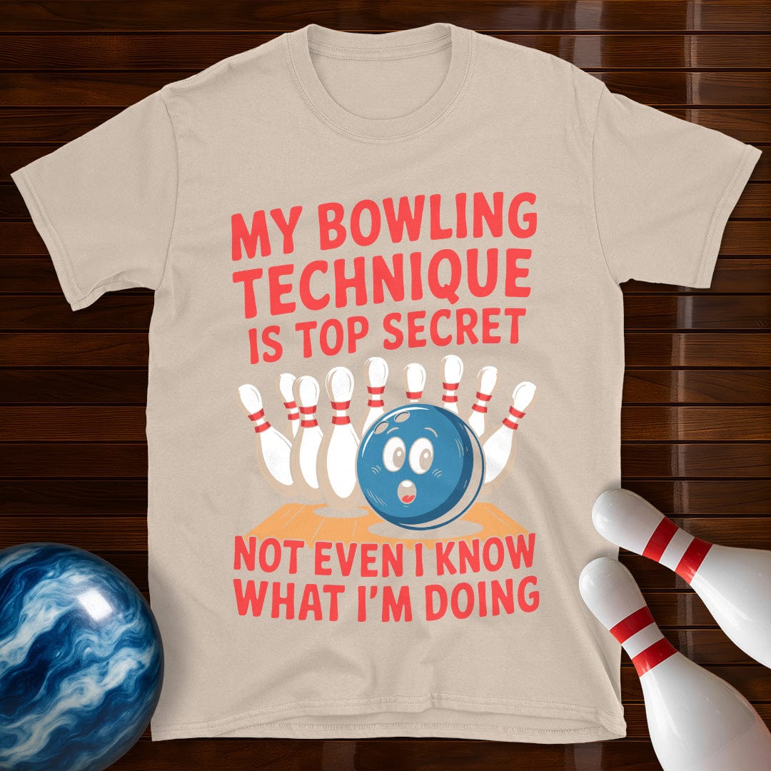 My Bowling Technique Is Top Secret Bowling T-Shirt