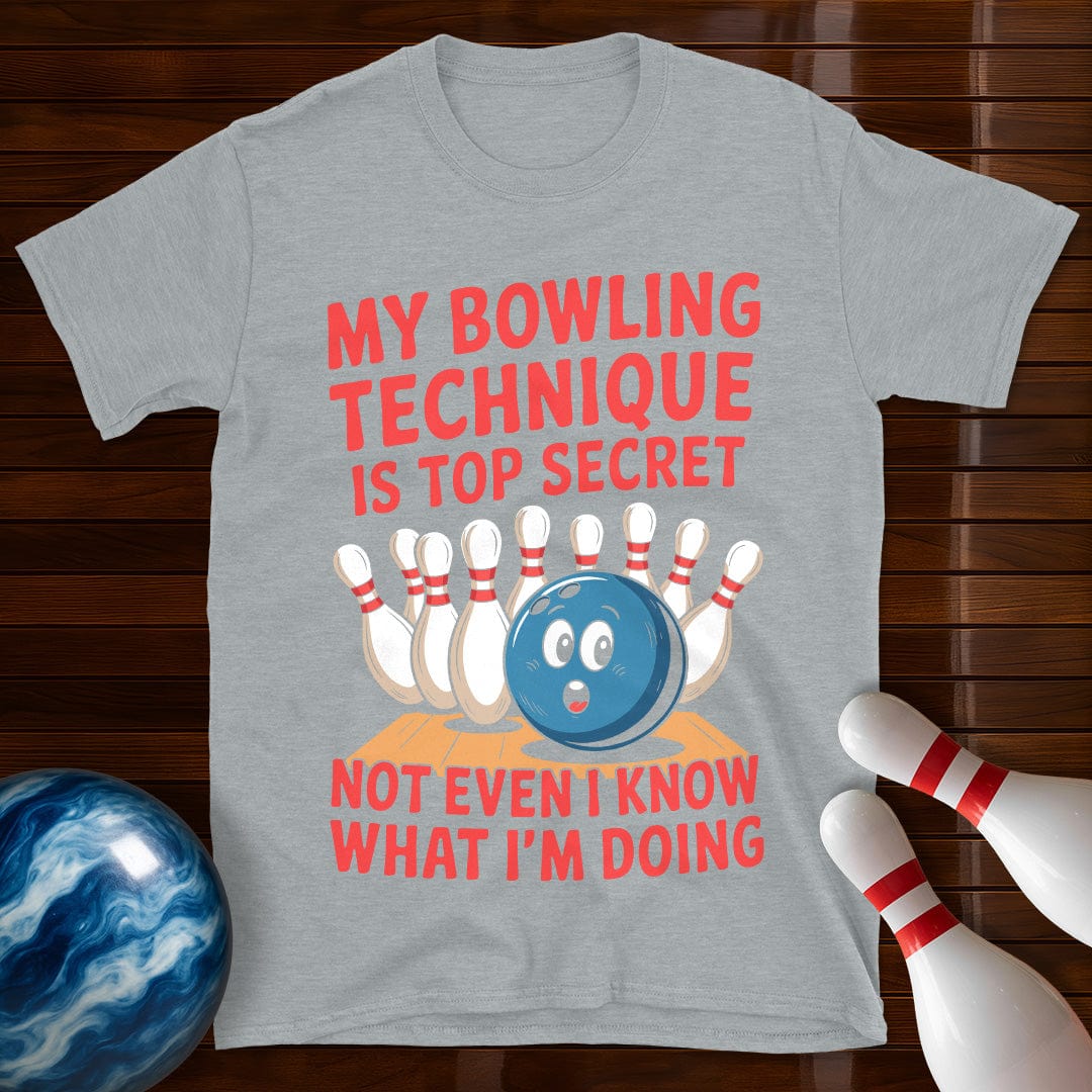 My Bowling Technique Is Top Secret Bowling T-Shirt