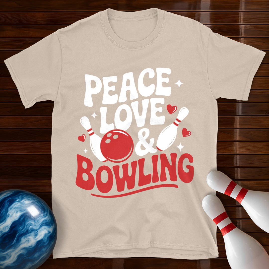Peace Love Bowling T-Shirt