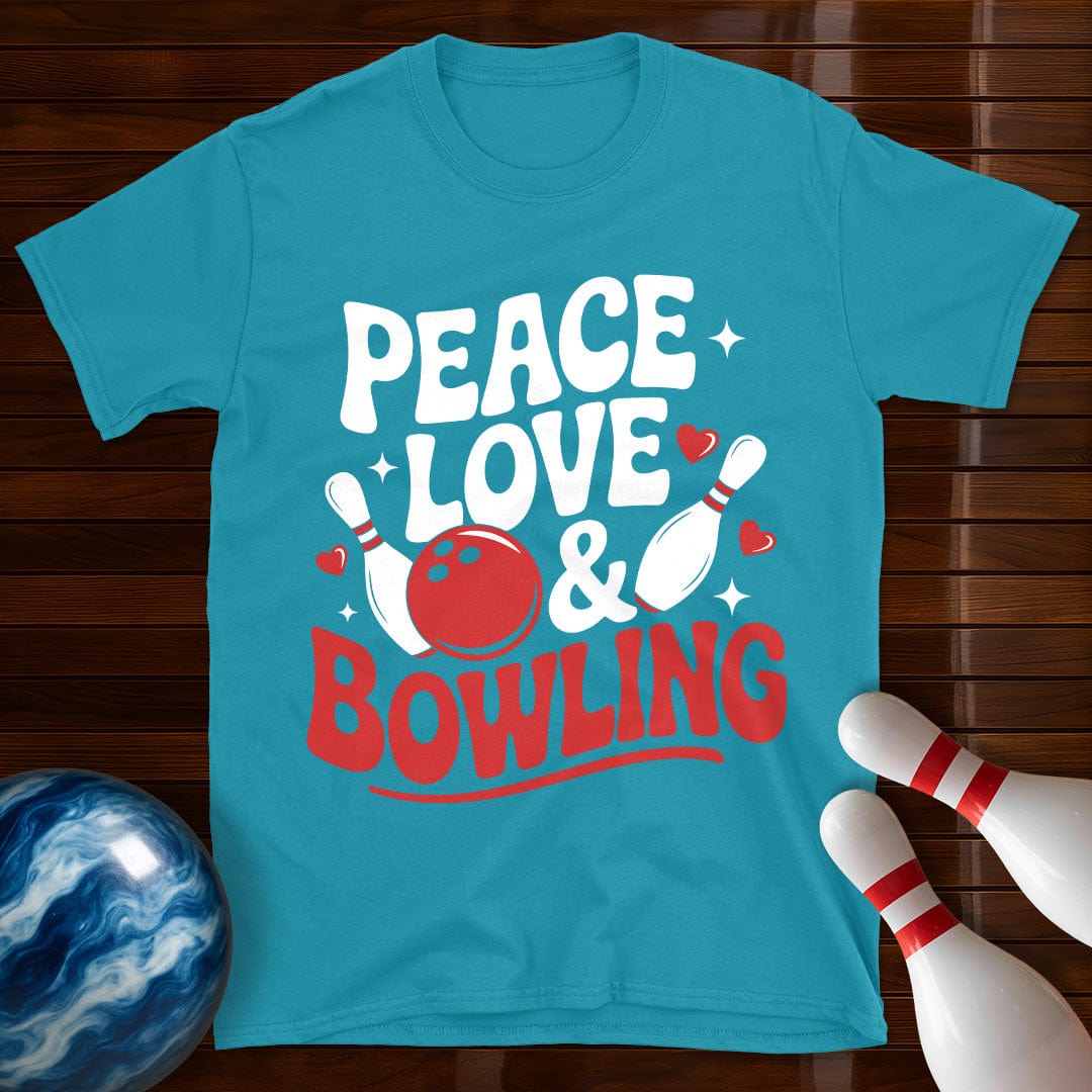 Peace Love Bowling T-Shirt