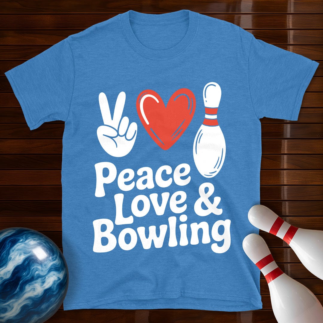 Peace Love Bowling Vintage T-Shirt