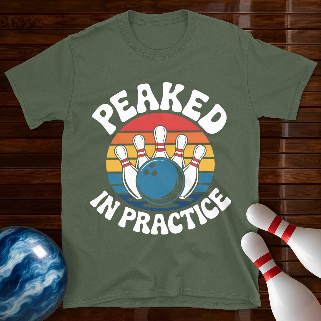 Peaked In Practice Bowling Tee
