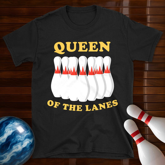 Queen Of The Lanes Bowling T-Shirt