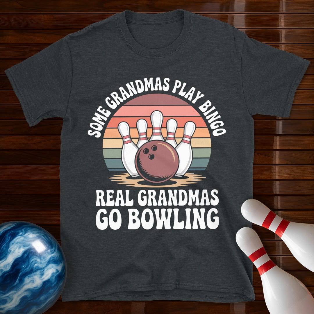 Real Grandmas Go Bowling Funny Tee