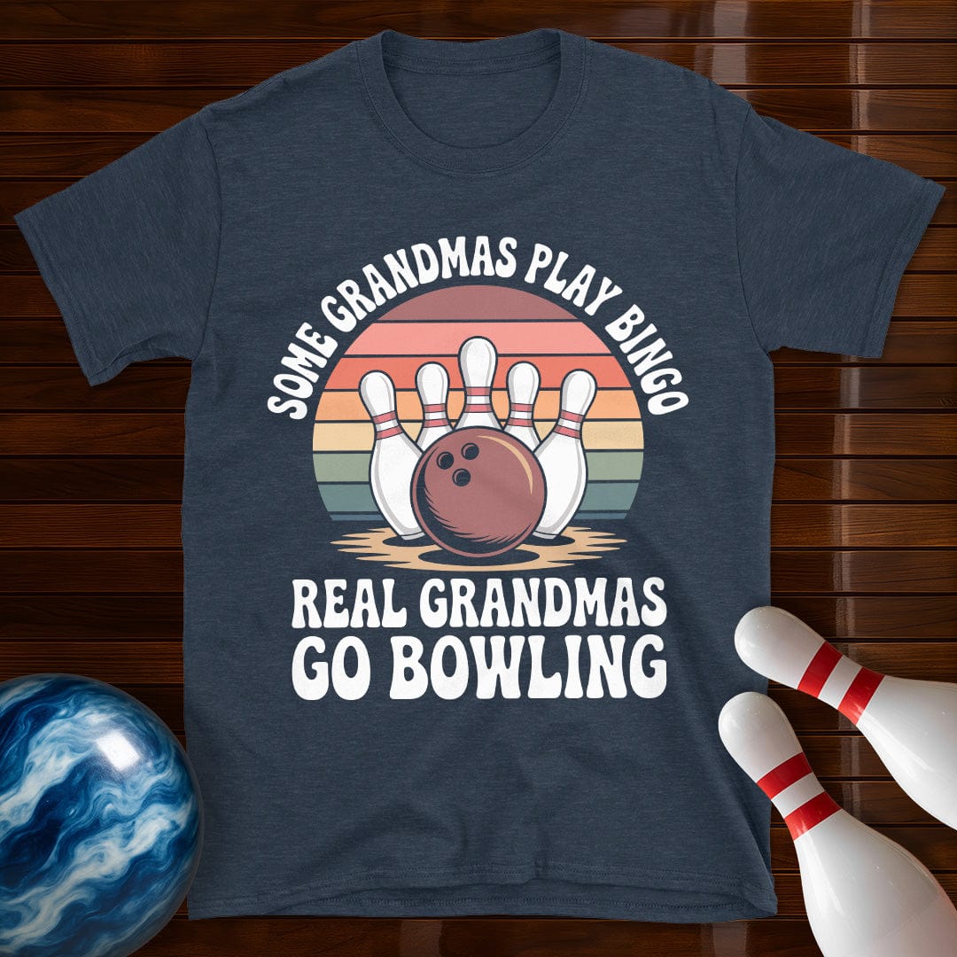 Real Grandmas Go Bowling Funny Tee