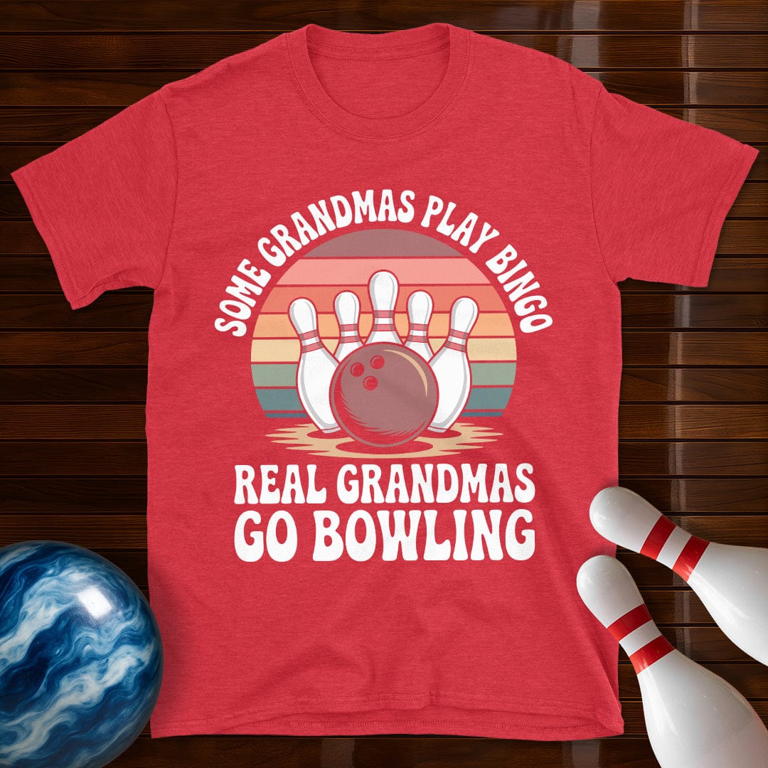 Real Grandmas Go Bowling Funny Tee