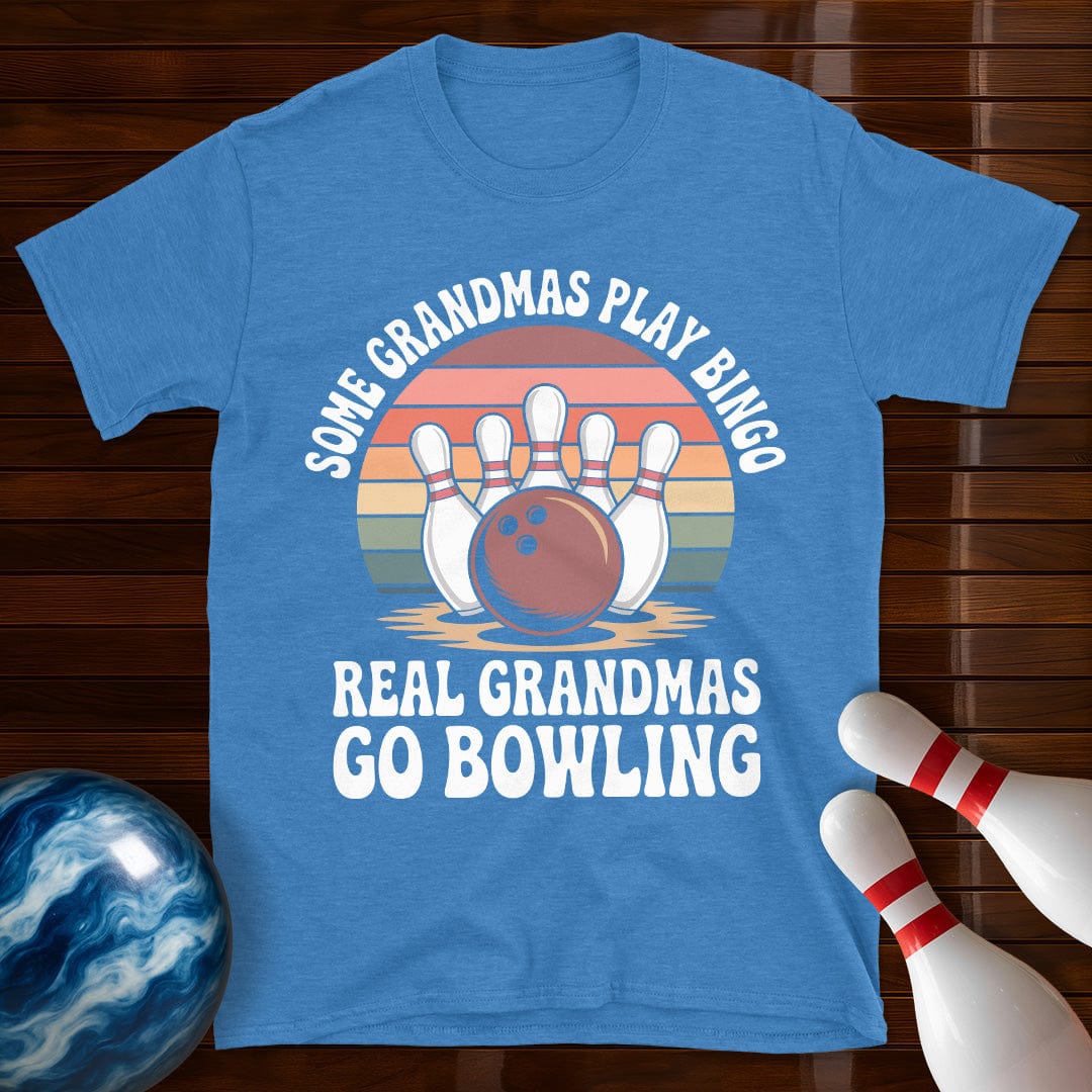 Real Grandmas Go Bowling Funny Tee