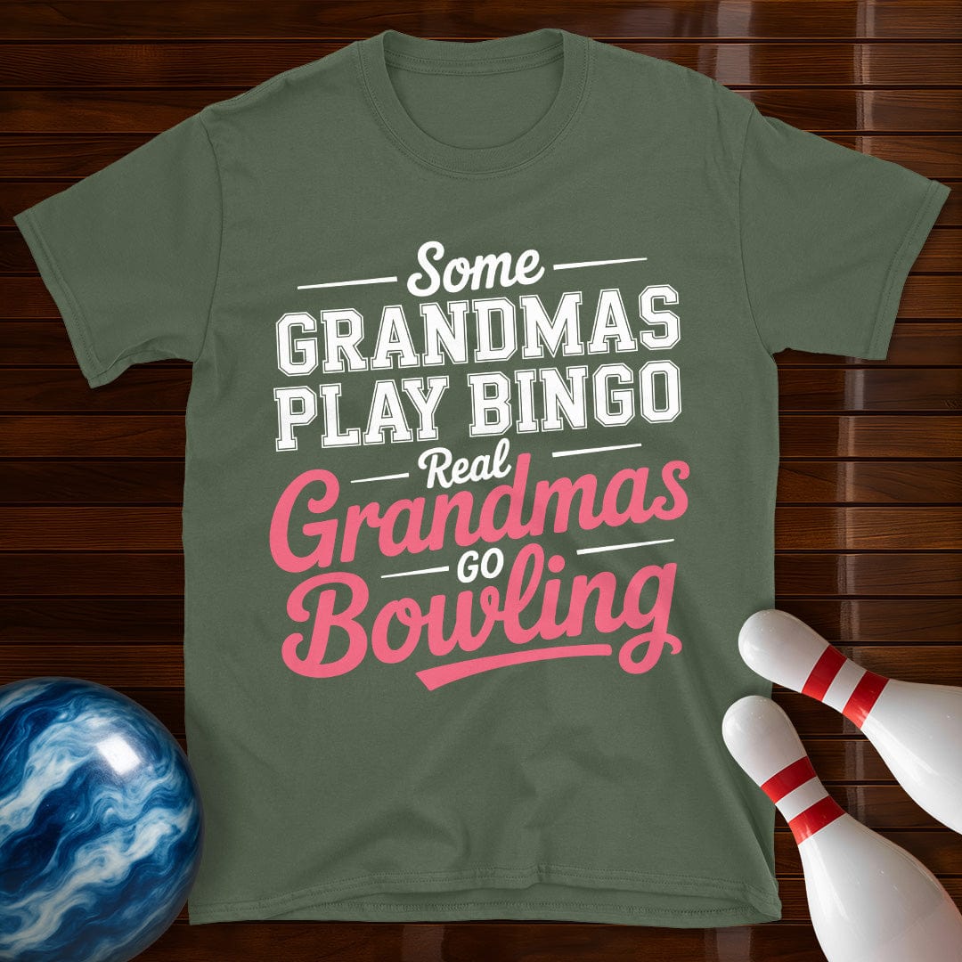 Real Grandmas Go Bowling Tee