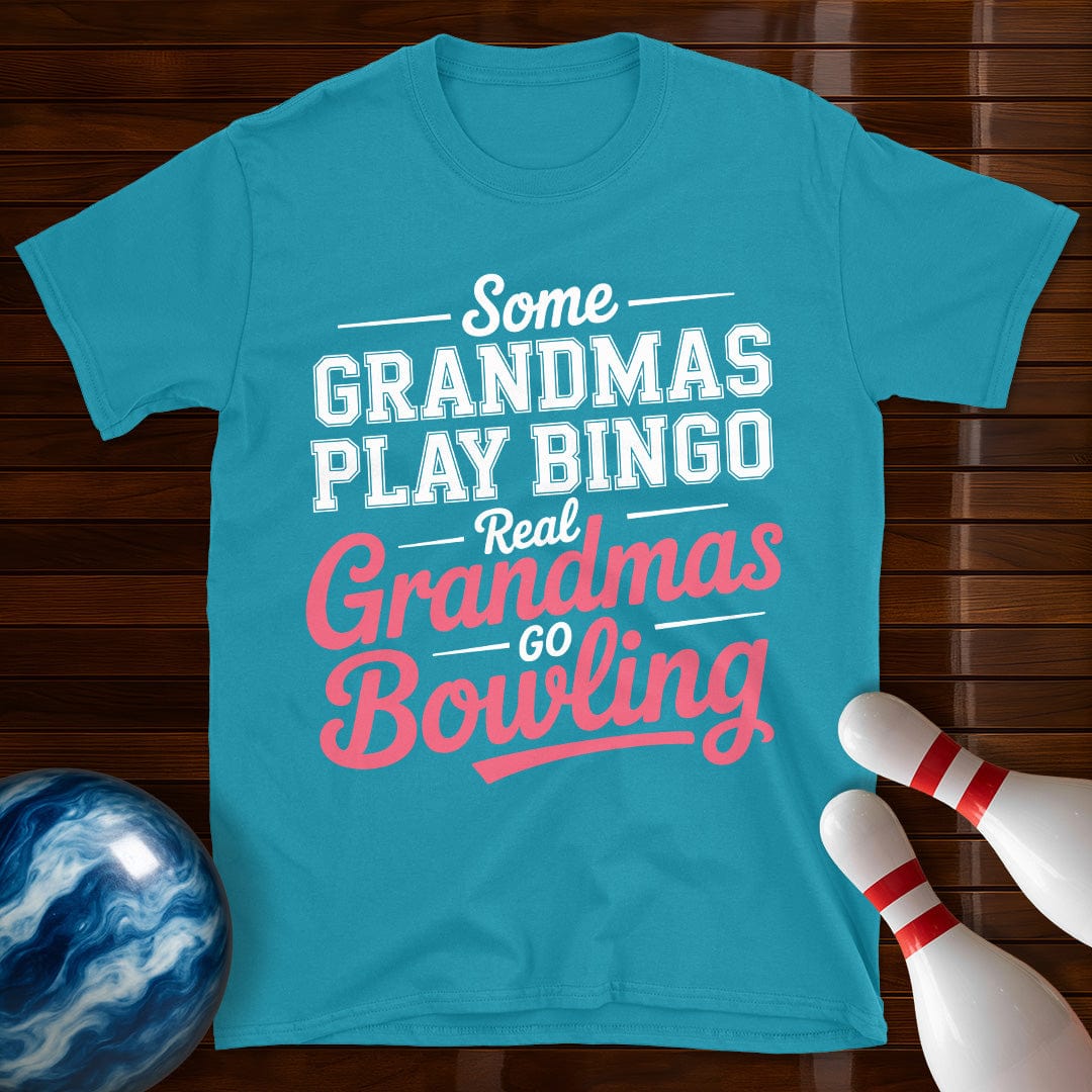 Real Grandmas Go Bowling Tee