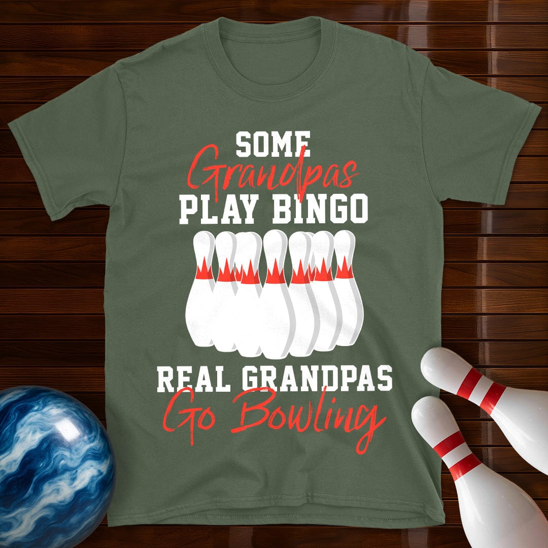 Real Grandpas Go Bowling T-Shirt
