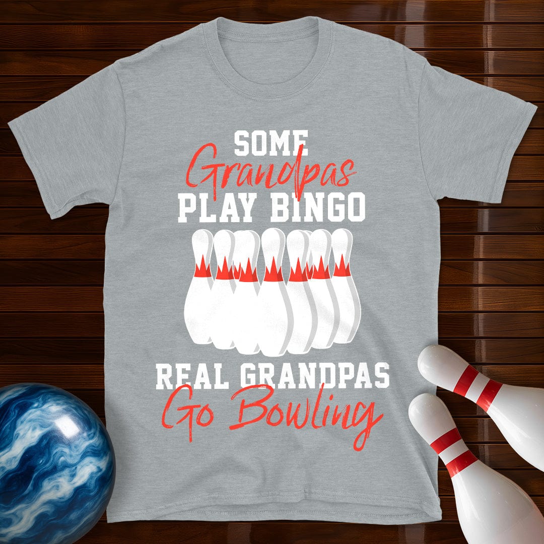 Real Grandpas Go Bowling T-Shirt