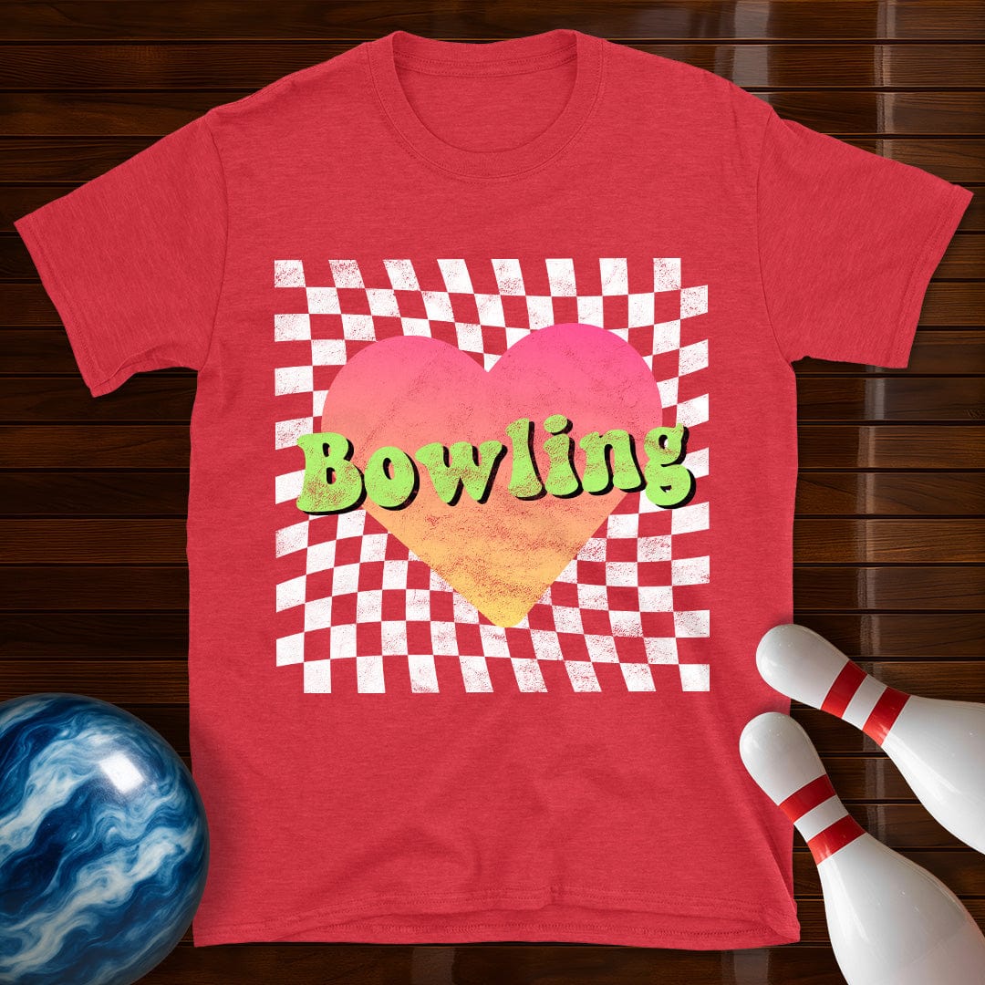 Retro Bowling Heart T-Shirt