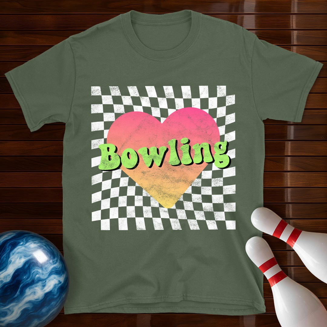 Retro Bowling Heart T-Shirt