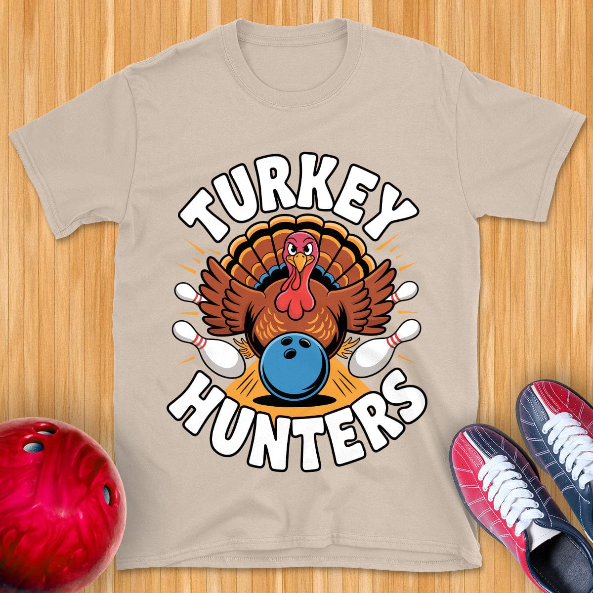 Turkey Hunters Bowling T-Shirt