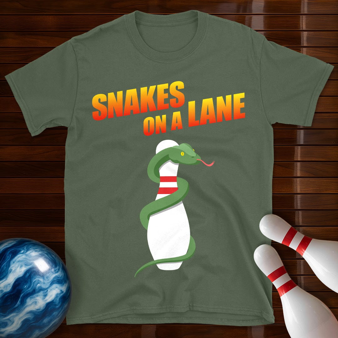 Snakes On A Lane Bowling T-Shirt