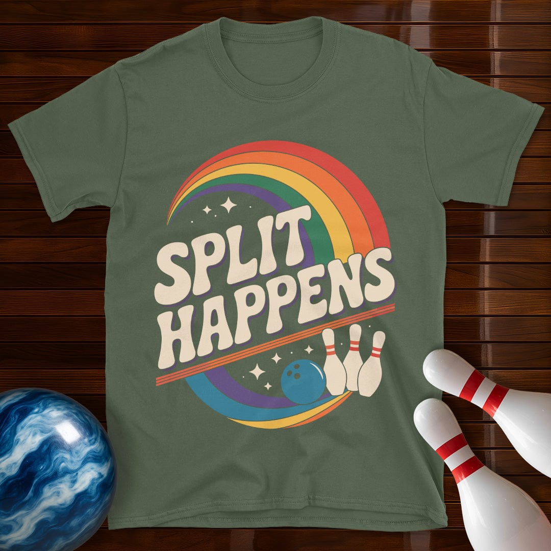 Split Happens Colorful Bowling Shirt