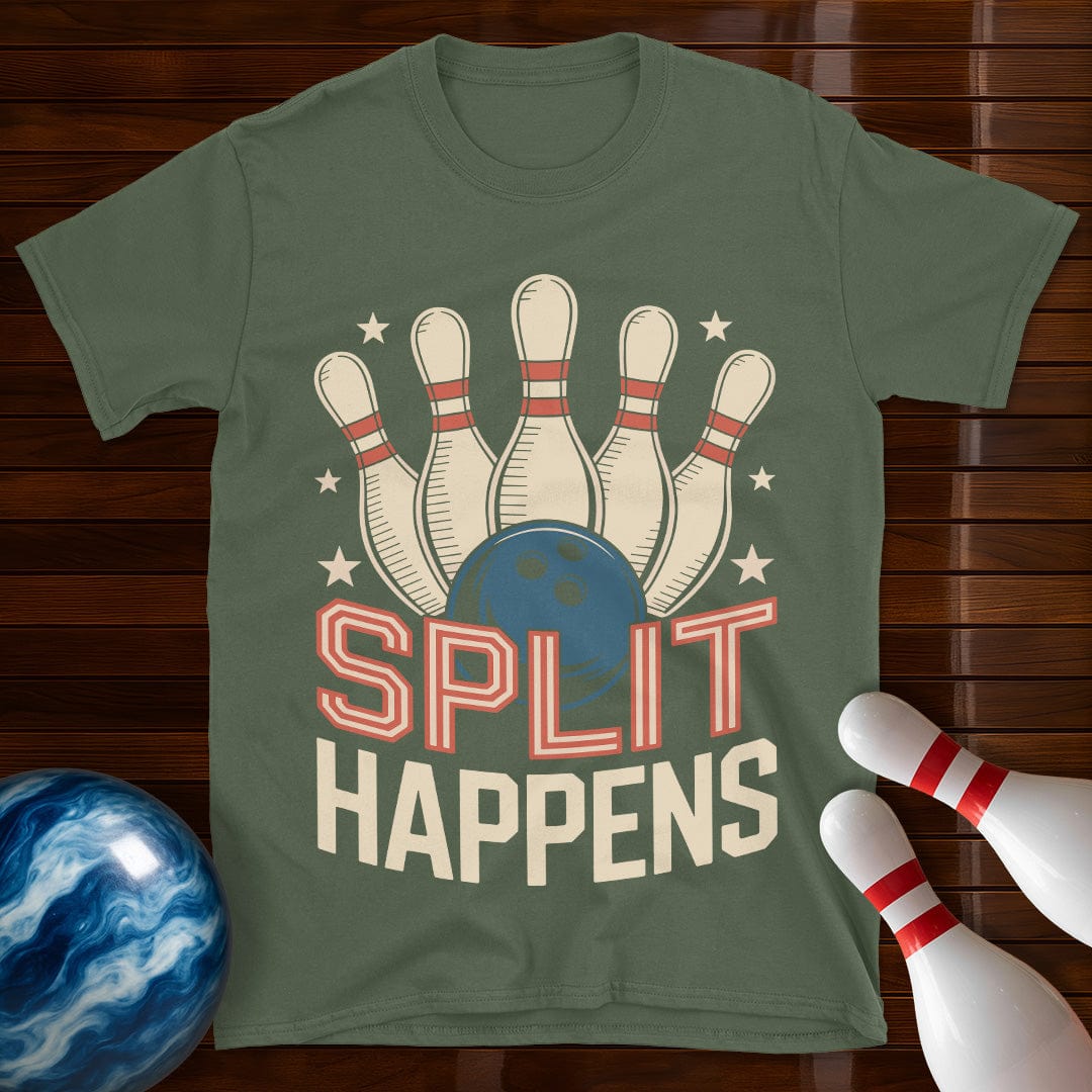 Split Happens Funny Bowling Tee