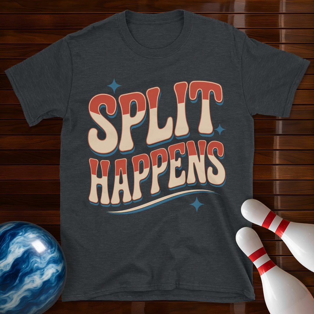 Split Happens Vintage Bowling T-Shirt