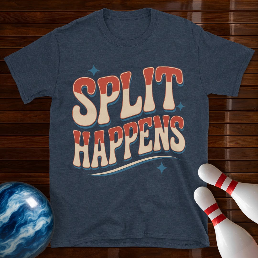 Split Happens Vintage Bowling T-Shirt