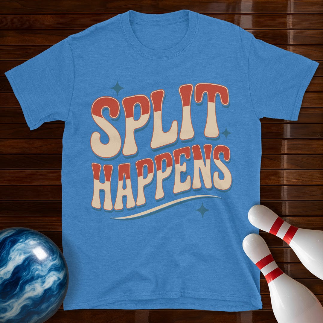 Split Happens Vintage Bowling T-Shirt