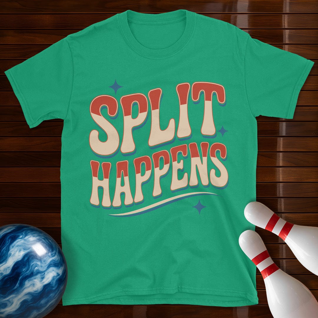 Split Happens Vintage Bowling T-Shirt