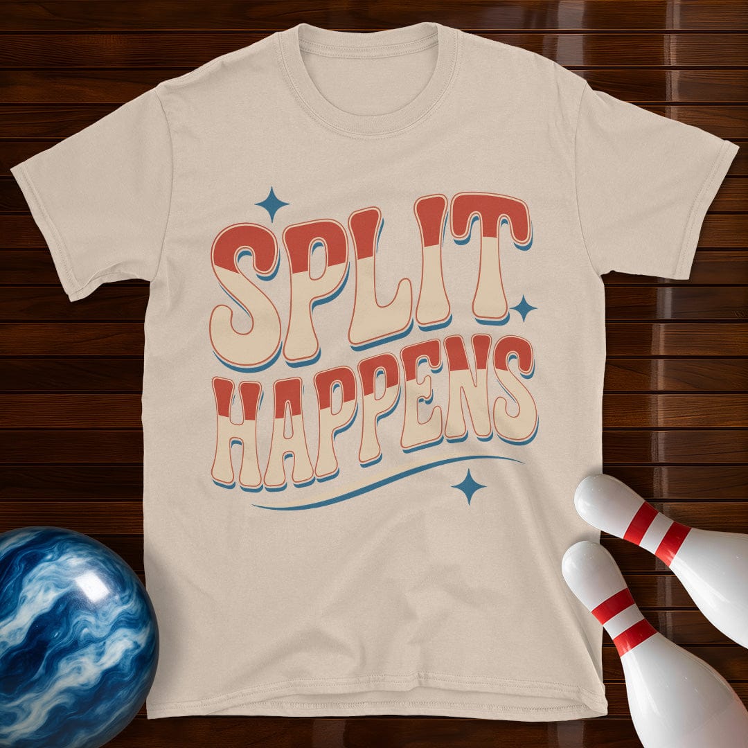 Split Happens Vintage Bowling T-Shirt
