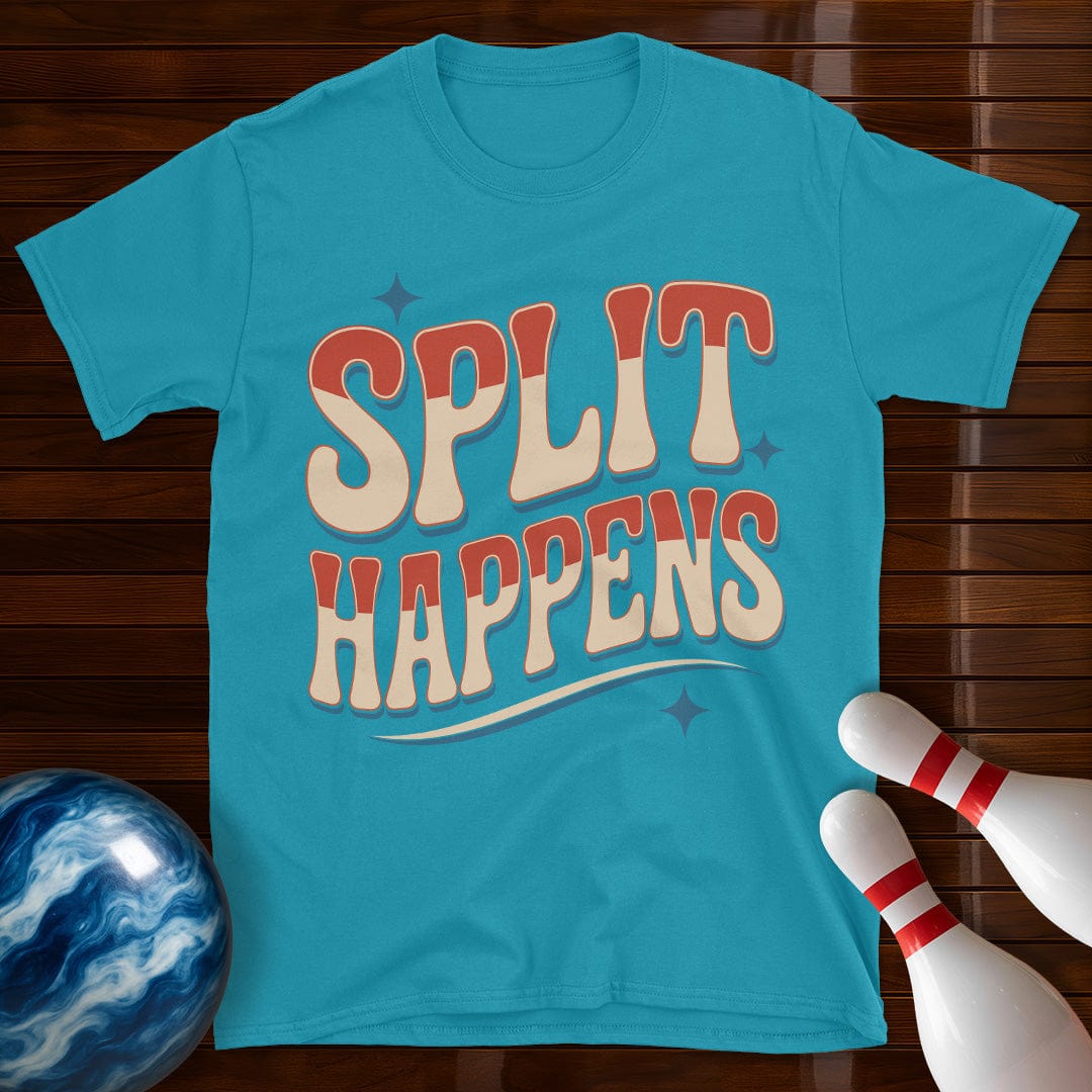 Split Happens Vintage Bowling T-Shirt