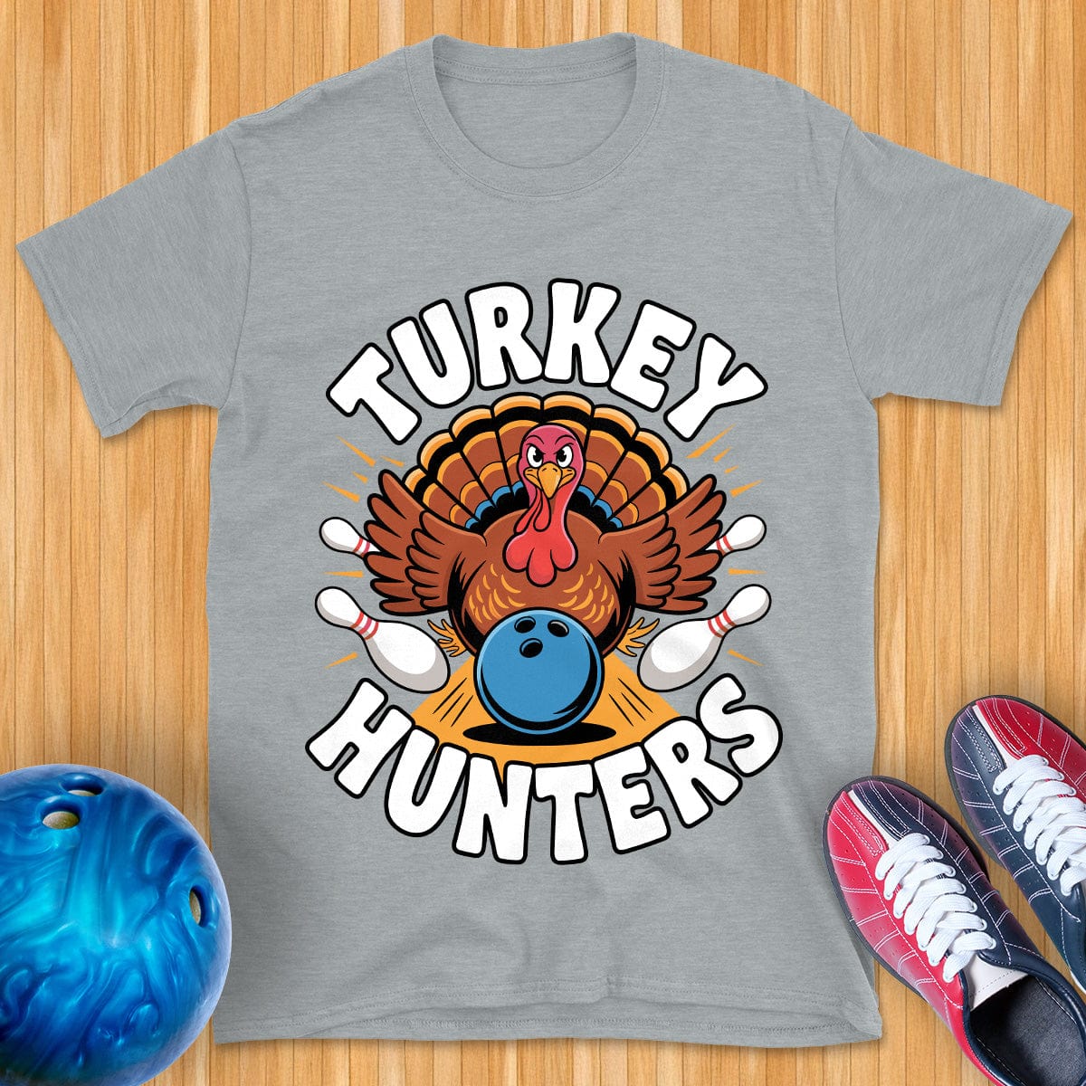 Turkey Hunters Bowling T-Shirt