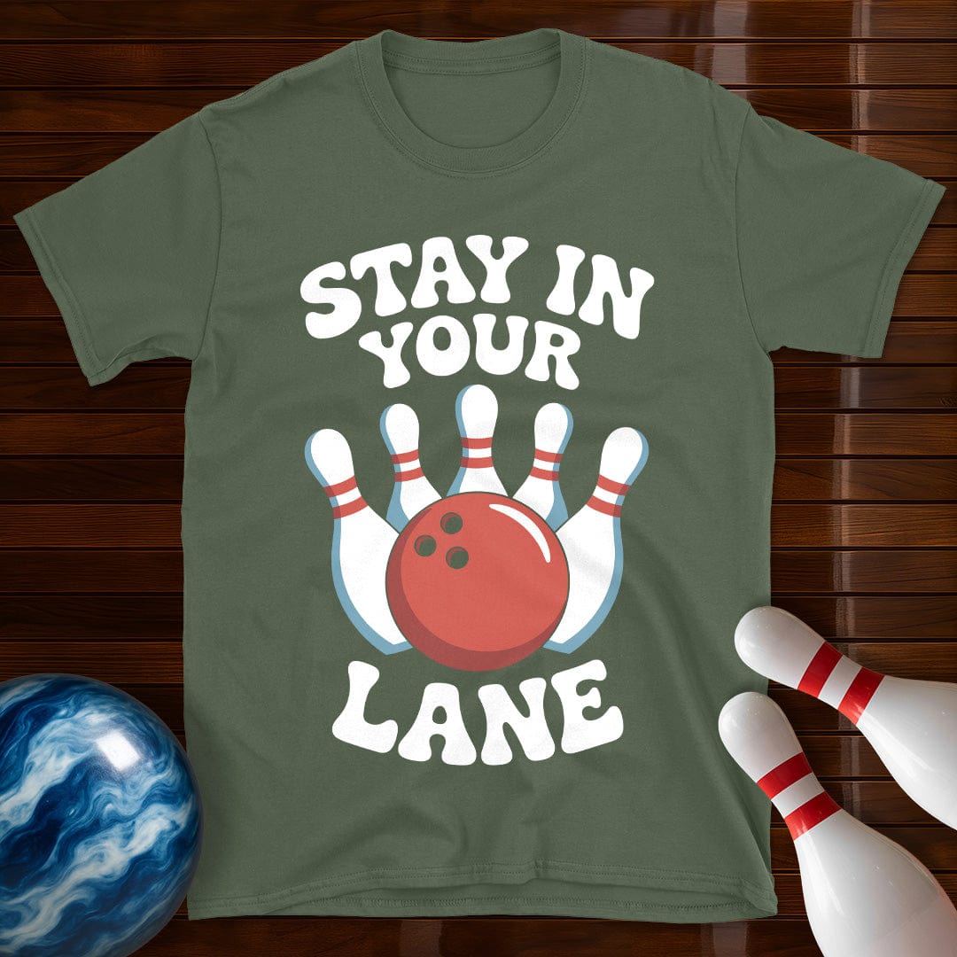 Stay In Your Lane Bowling Tee