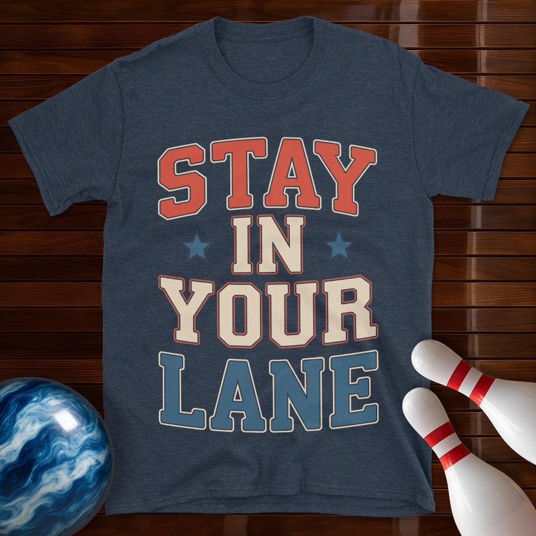 Stay In Your Lane USA Bowling Tee