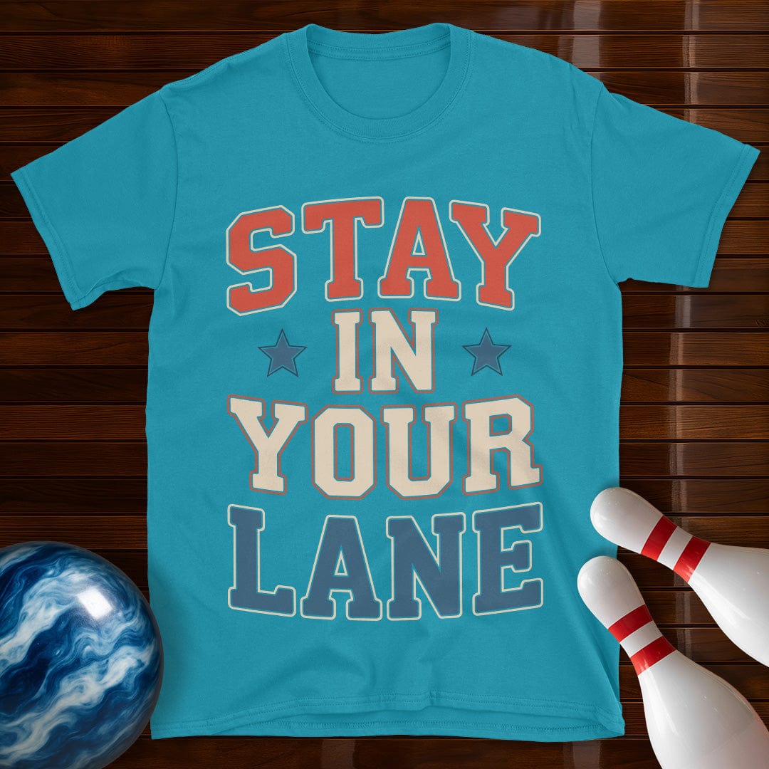 Stay In Your Lane USA Bowling Tee