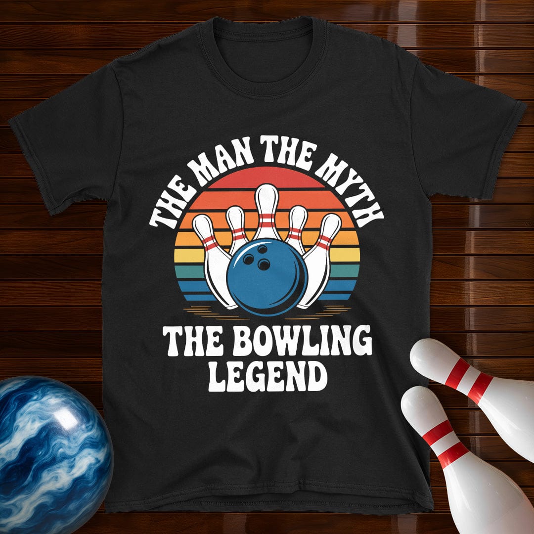 The Man The Myth The Bowling Legend Retro Tee