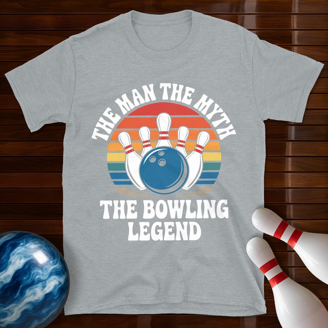 The Man The Myth The Bowling Legend Retro Tee