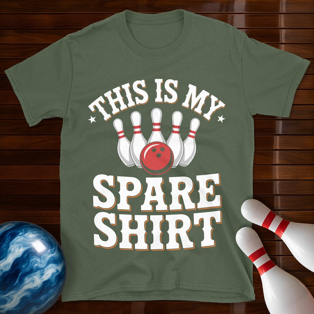 This Is My Spare Shirt Funny Bowling Tee