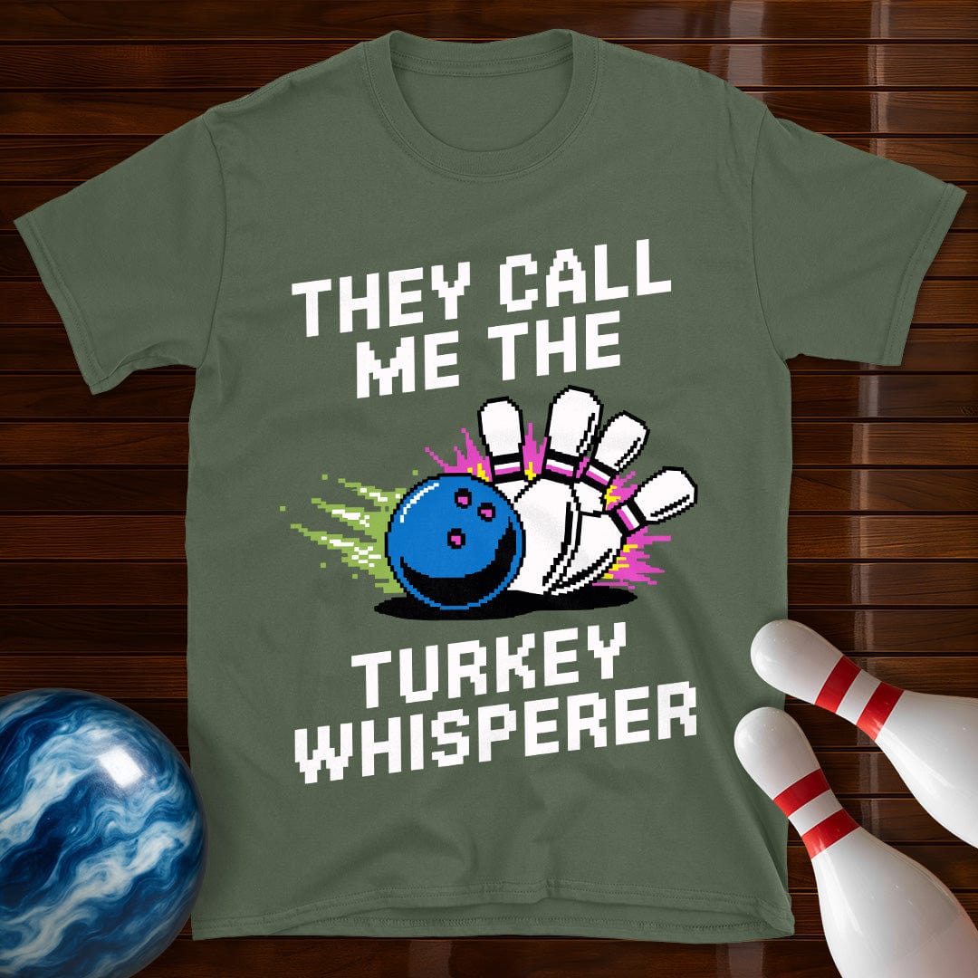 Turkey Whisperer Retro Bowling T-Shirt