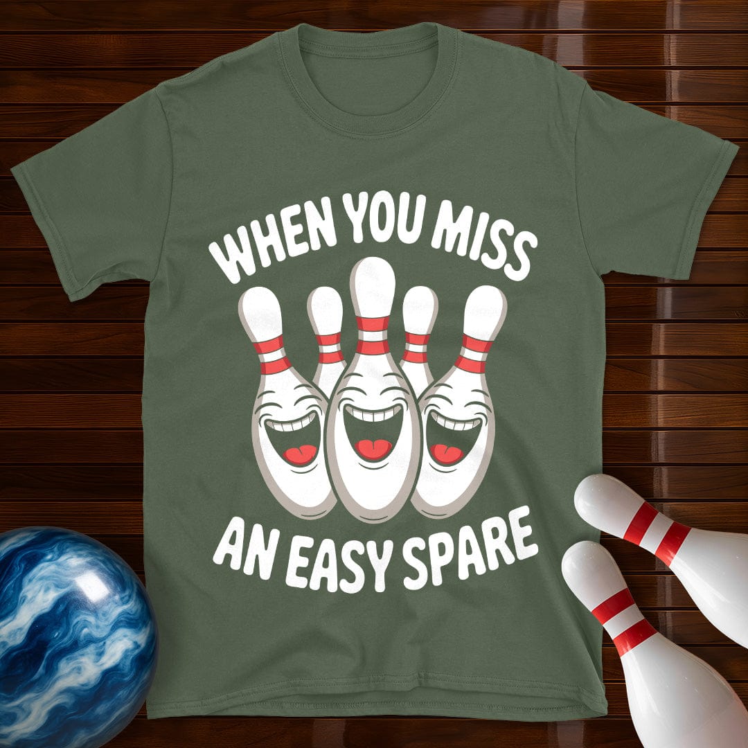 When You Miss An Easy Spare T-Shirt