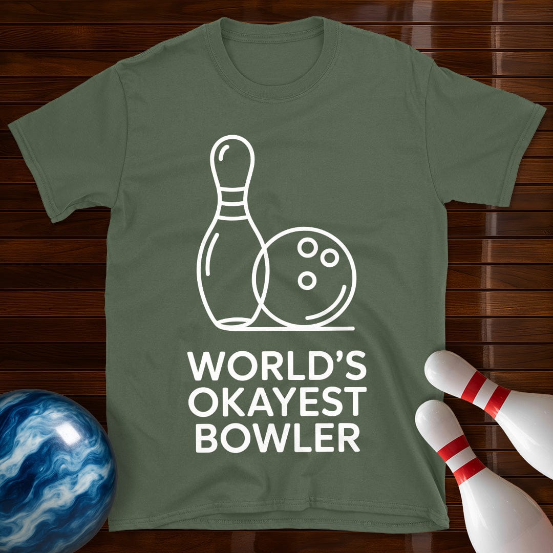 World's Okayest Bowler Bowling Tee