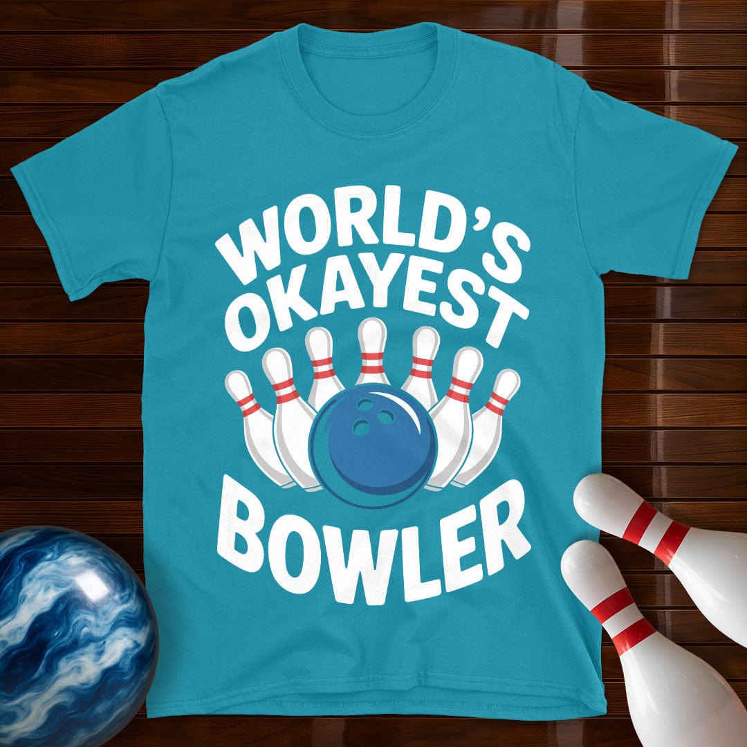 World's Okayest Bowler Funny Tee