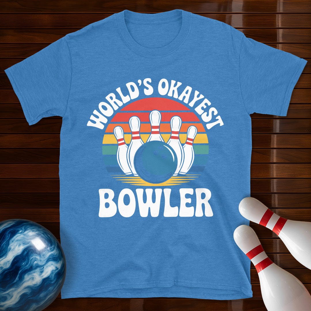 World's Okayest Bowler Retro Shirt