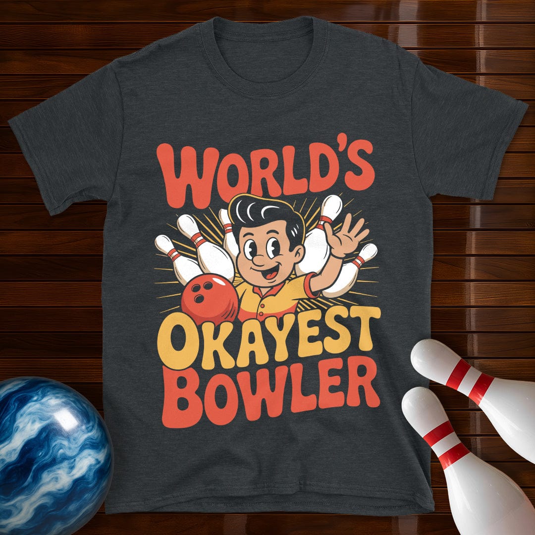 World's Okayest Bowler Retro T-Shirt