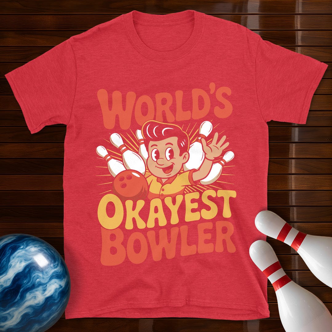 World's Okayest Bowler Retro T-Shirt