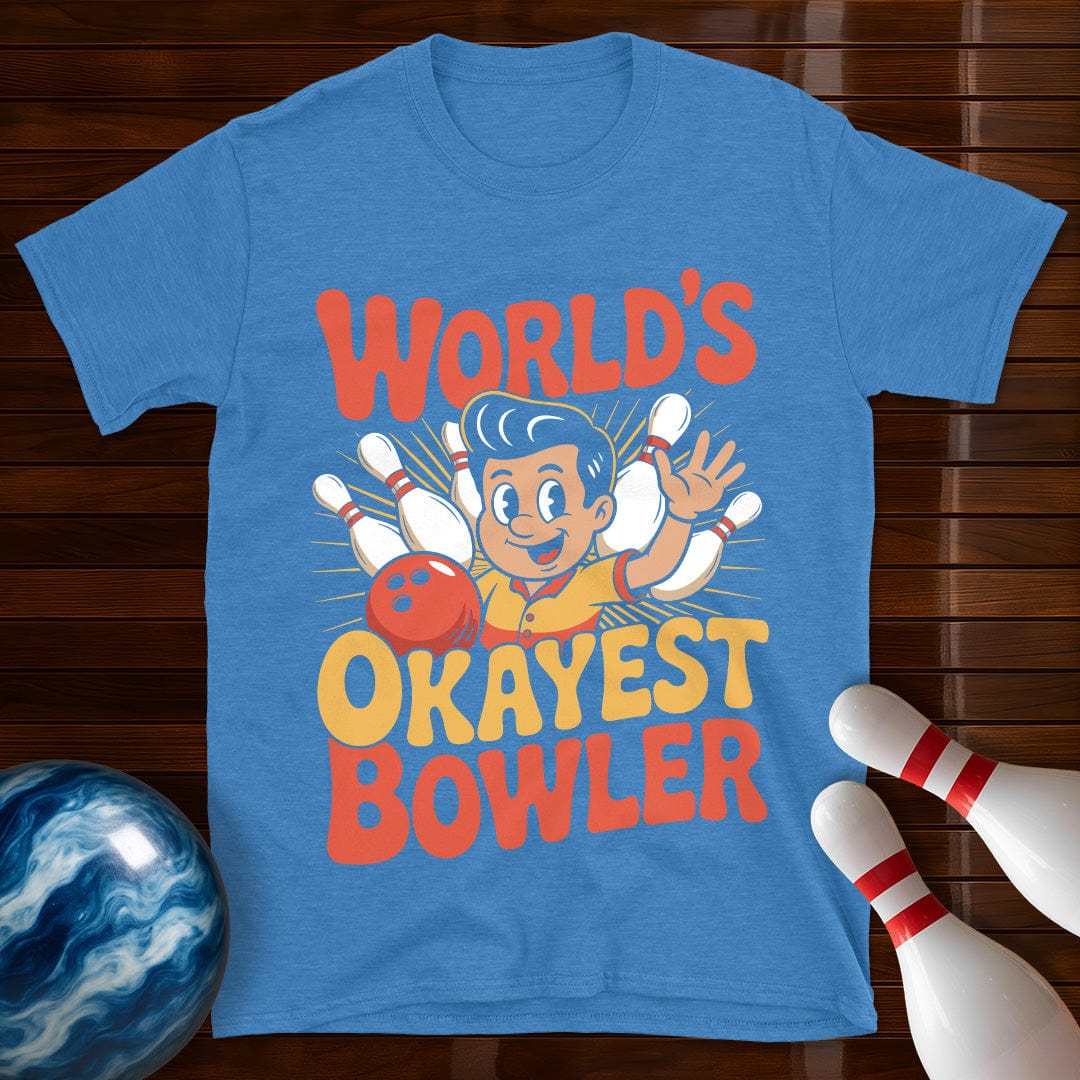 World's Okayest Bowler Retro T-Shirt