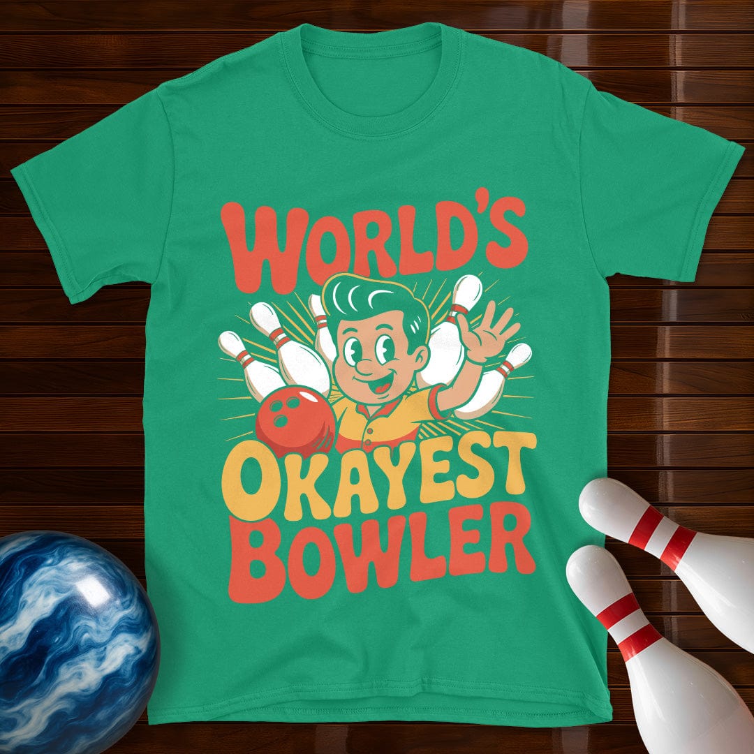World's Okayest Bowler Retro T-Shirt