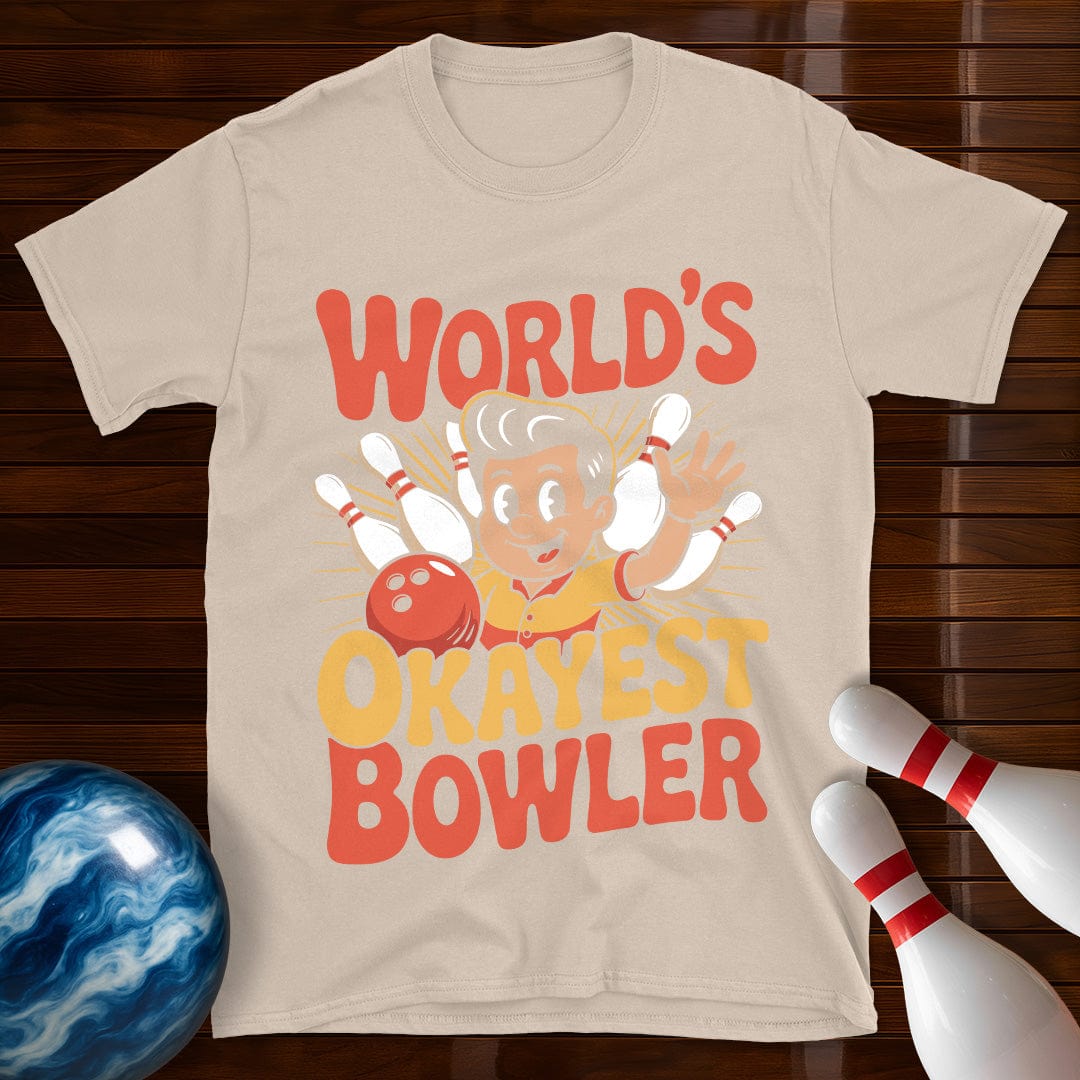 World's Okayest Bowler Retro T-Shirt