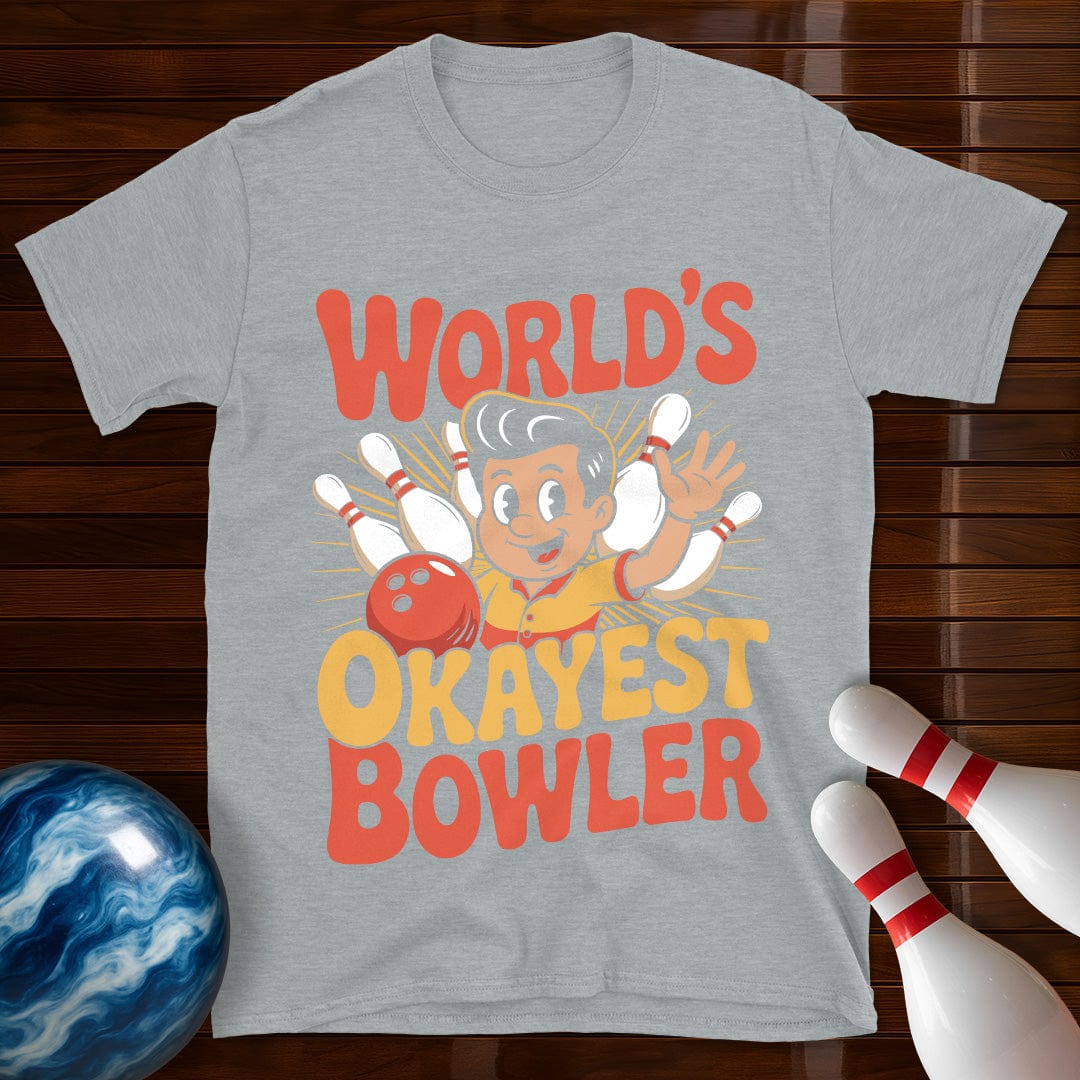 World's Okayest Bowler Retro T-Shirt